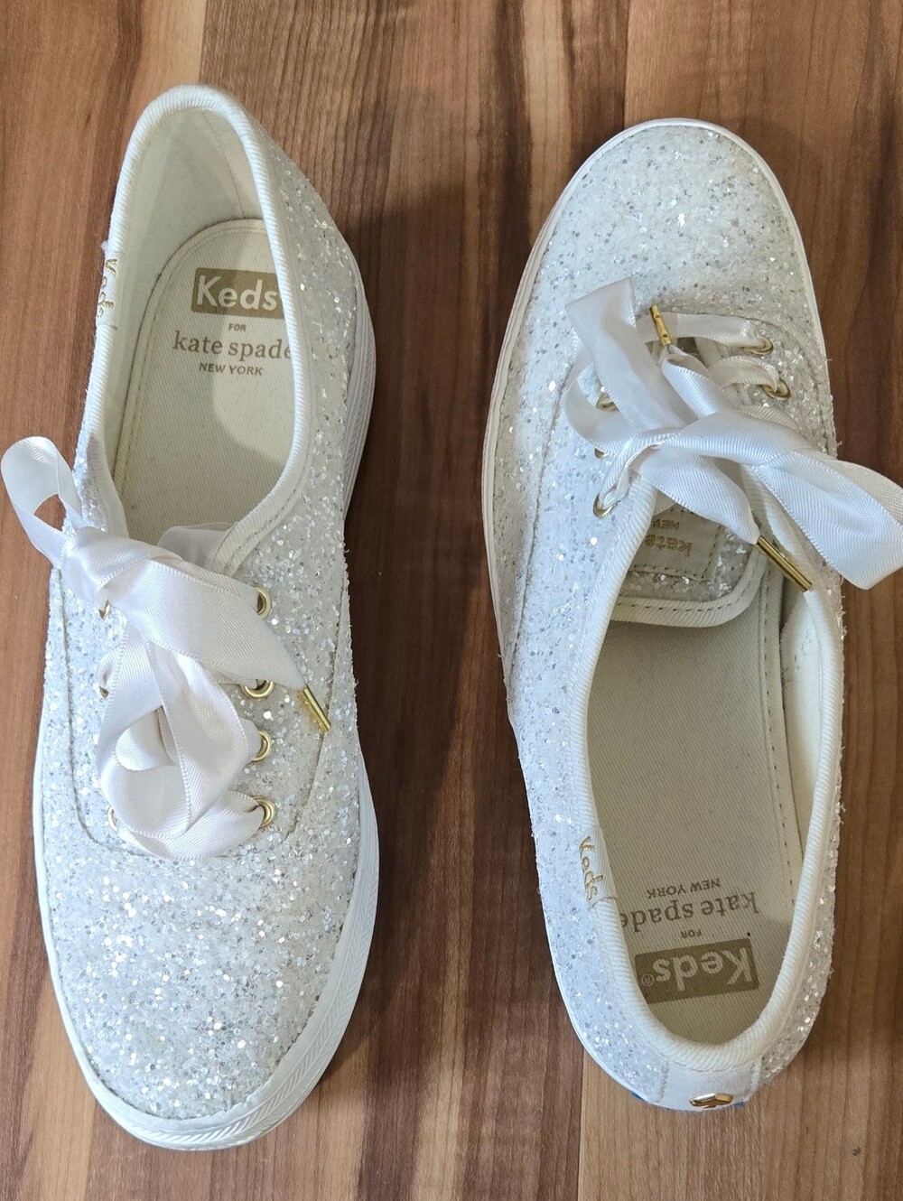 Keds X kate spade New York Triple Platform Glitter Sneakers.